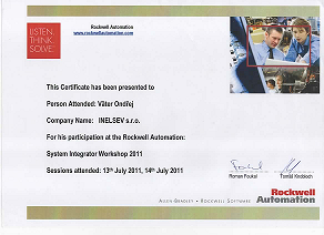 Rockwell Automation certificate 2